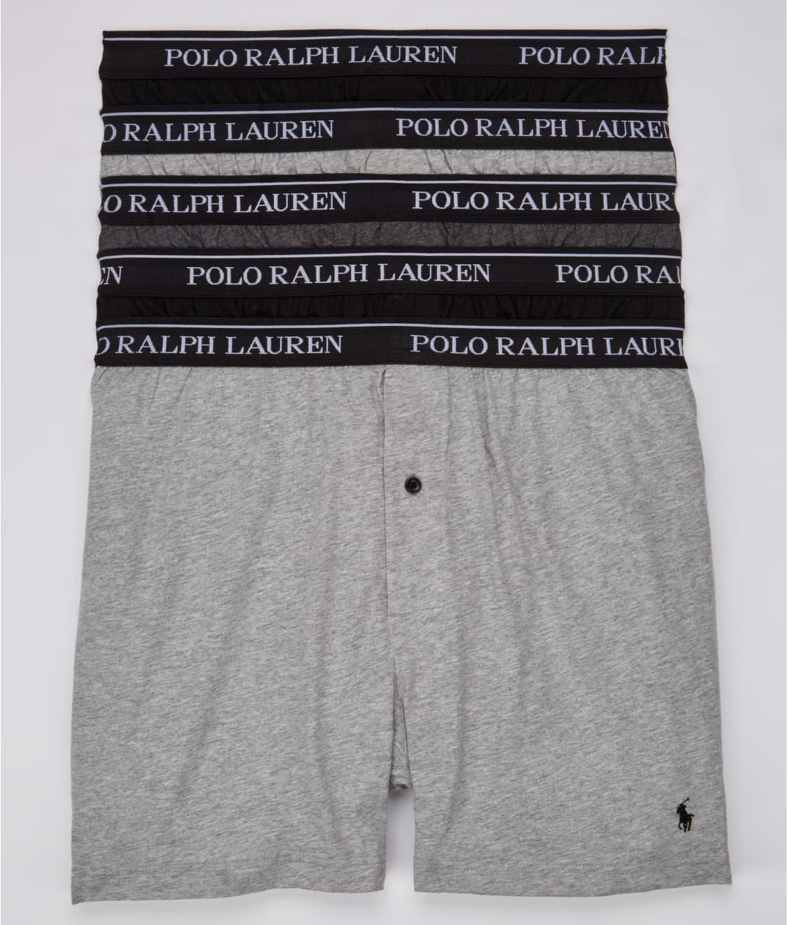 Polo Ralph Lauren: Classic Fit Cotton Wicking Knit Boxers 5-Pack NCKBP5