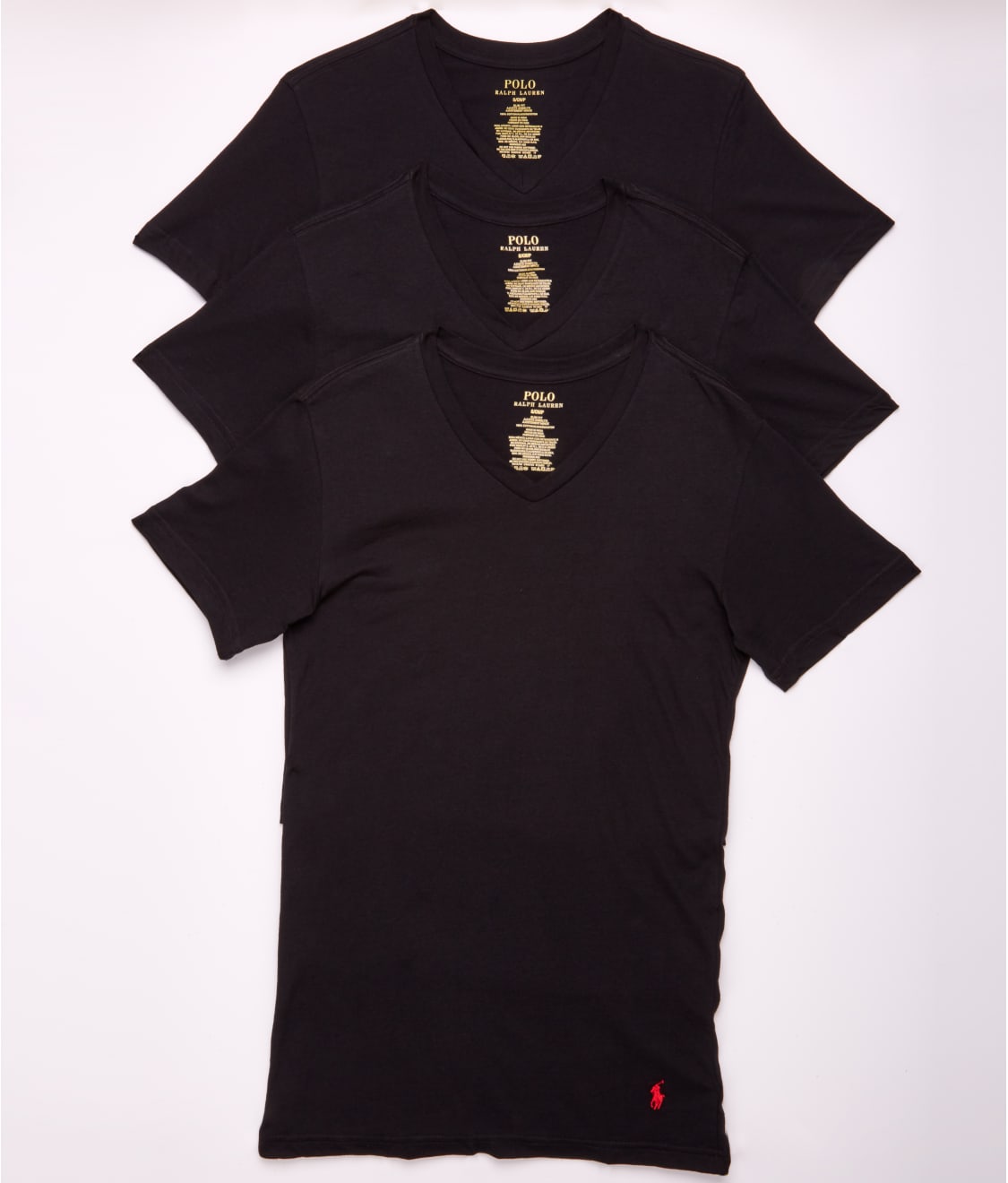 Polo Ralph Lauren: Classic Fit Cotton V-Neck T-Shirt 3-Pack RCVNP3