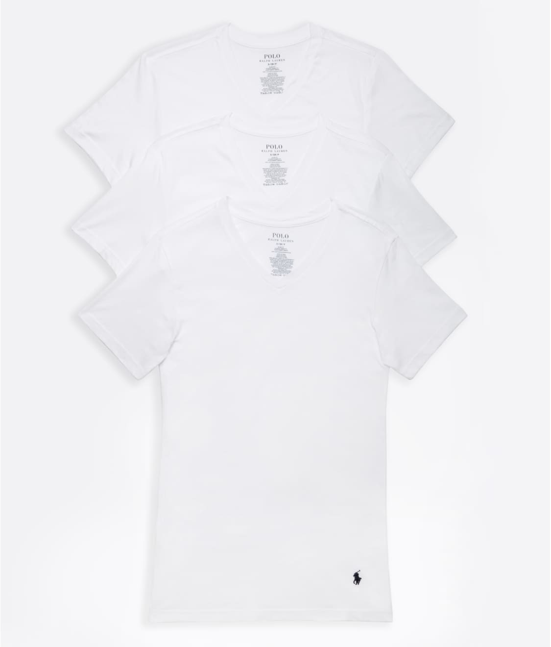 Polo Ralph Lauren: Slim Fit Cotton V-Neck T-Shirt 3-Pack RSVNP3