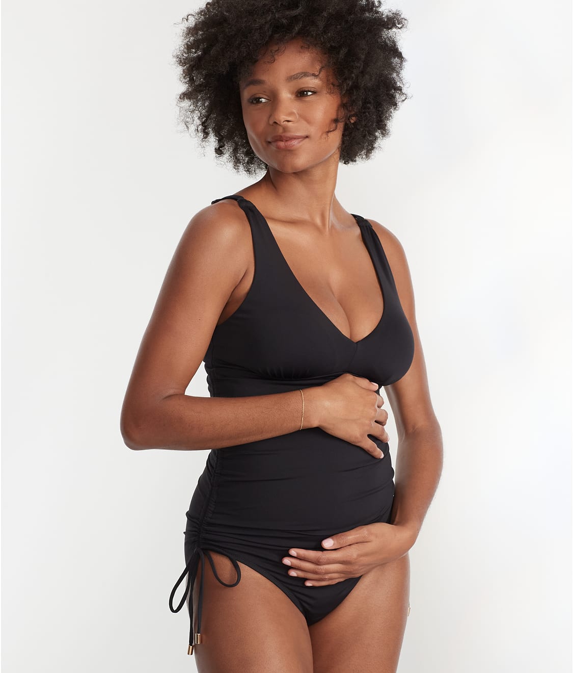 Pour Moi: Maternity Adjustable Side Tie One-Piece 25619