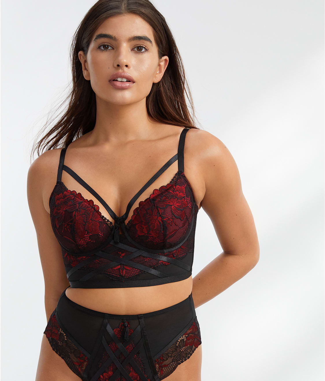 Pour Moi: After Hours Cage Longline Bra 27501
