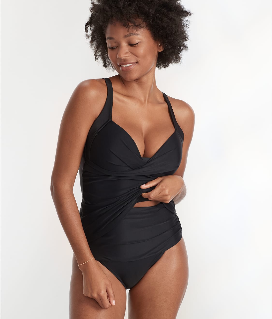NEXT Ruched Side Tummy Control Swimsuit 2024