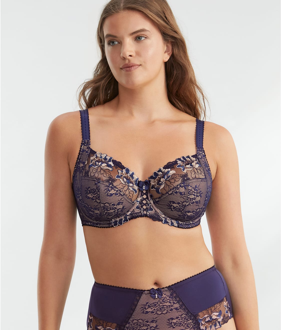 Pour Moi: Sofia Embroidered Side Support Bra 3827