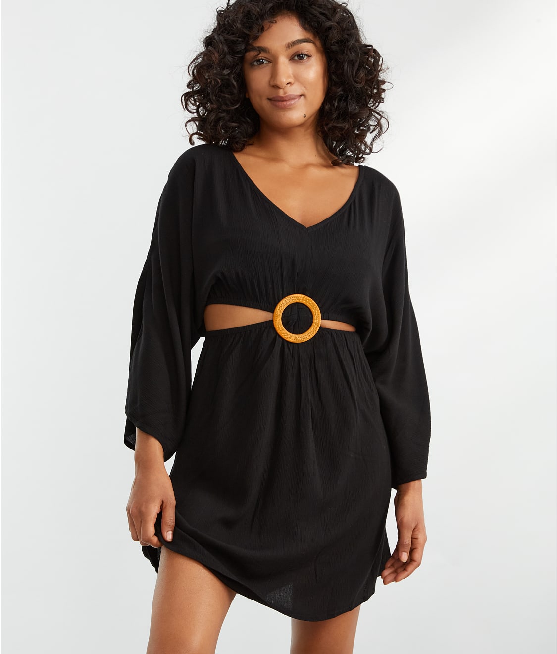 Pour Moi: Crinkle O-Ring Cover-Up Dress  91063