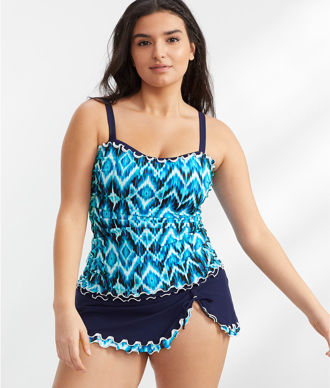 Profile by Gottex: Ocean Blues Skirted Bikini Bottom E2303-1P92