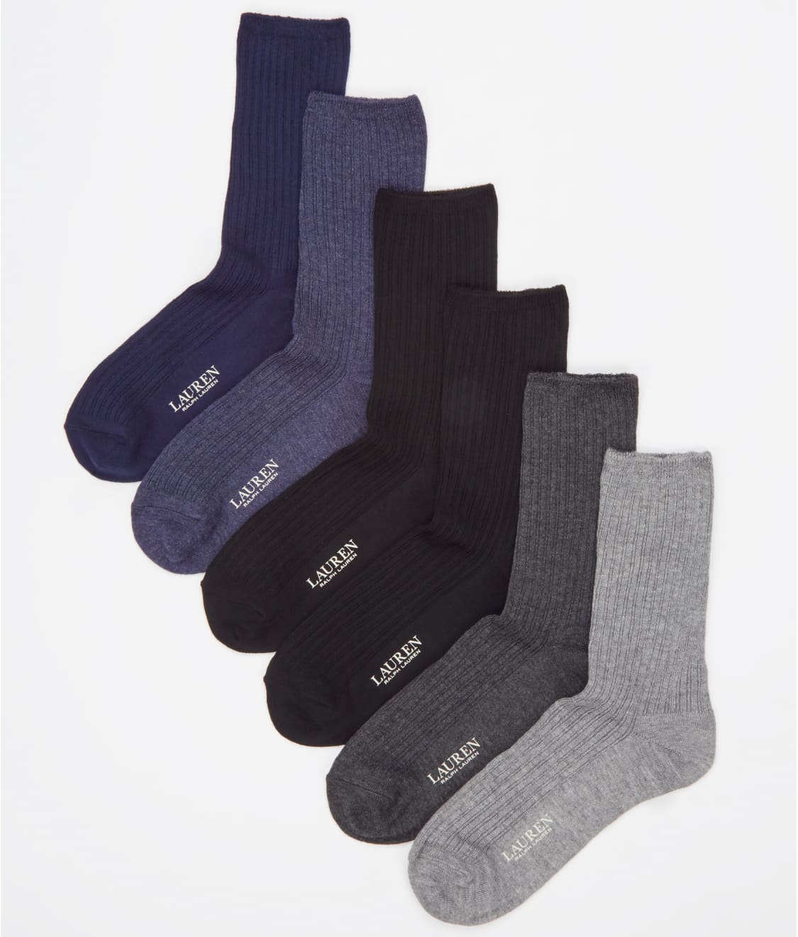 Ralph Lauren: Rib Trouser Socks 6-Pack L3100PK2
