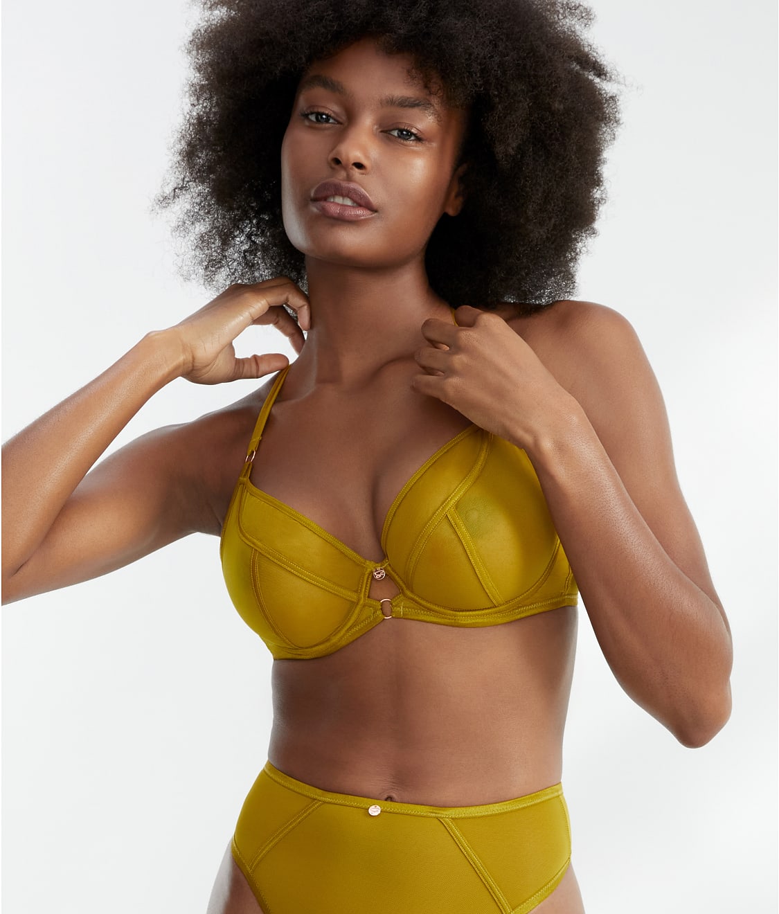 Scantilly by Curvy Kate: Exposed Sheer Plunge Bra ST011101