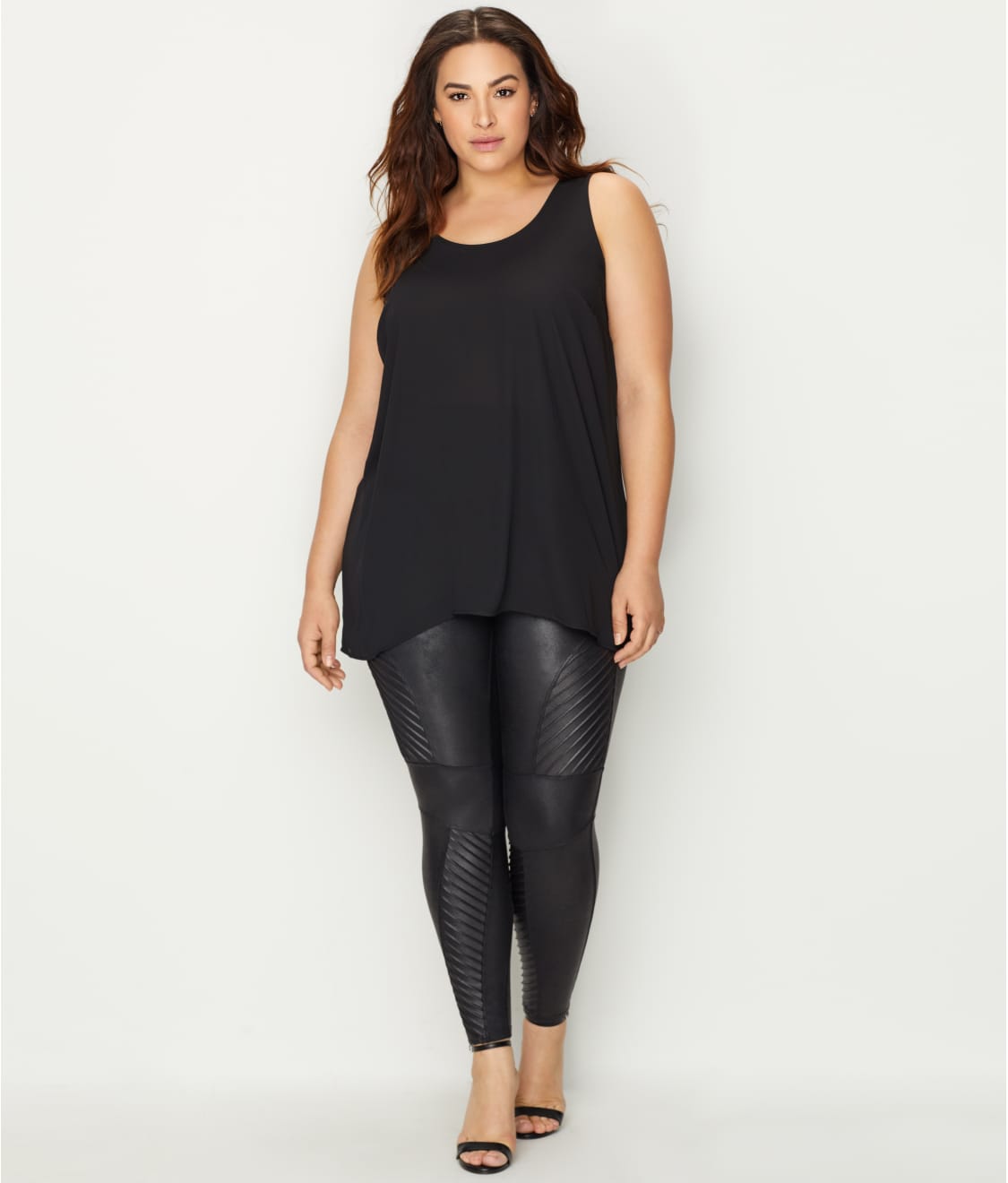 Buy SPANX® Medium Control Black Faux Leather Shaping Leggings from Next New  Zealand