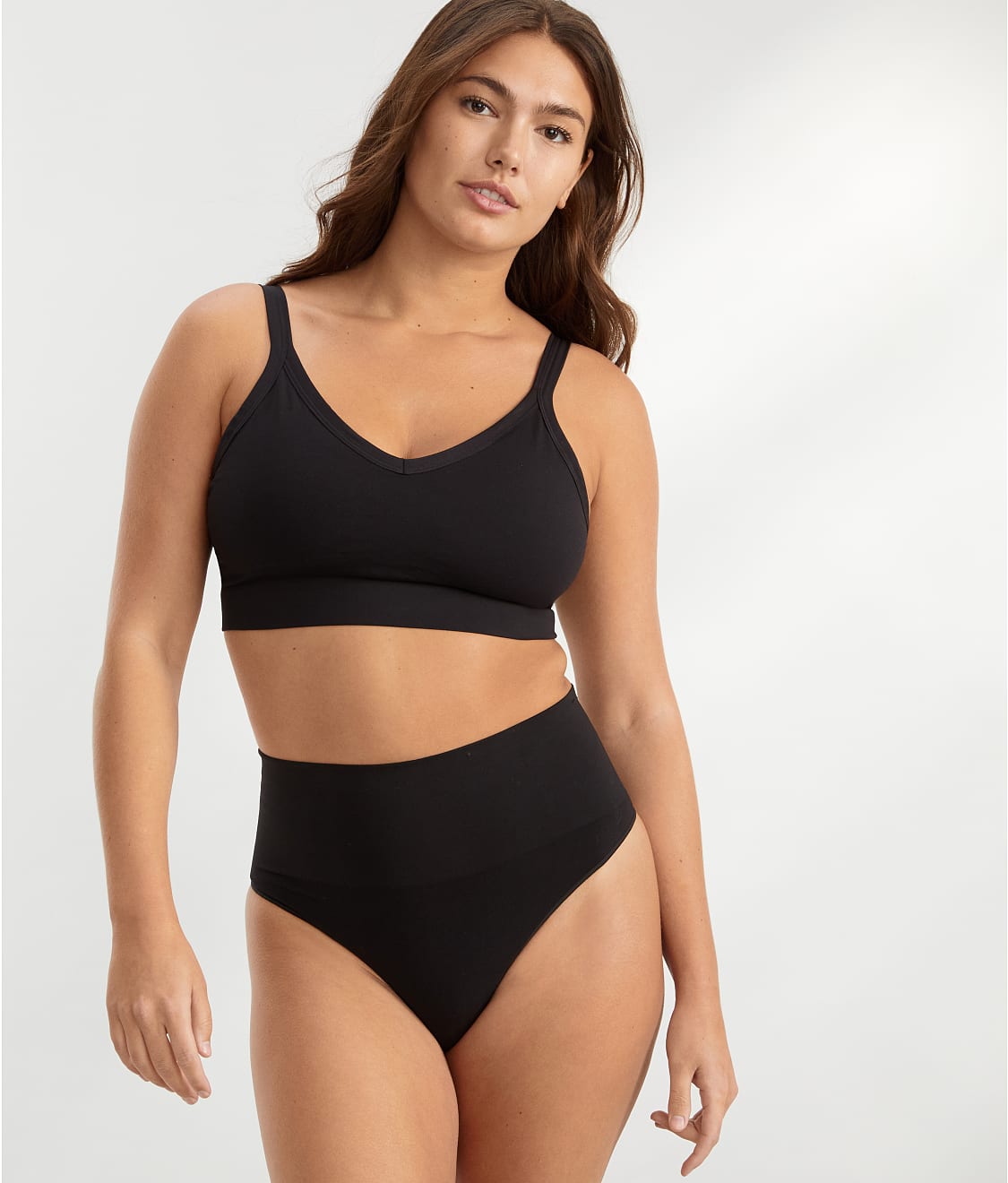 Sanktion føle nedbrydes SPANX Ecocare Firm Control Thong & Reviews | Bare Necessities (Style 40048R)