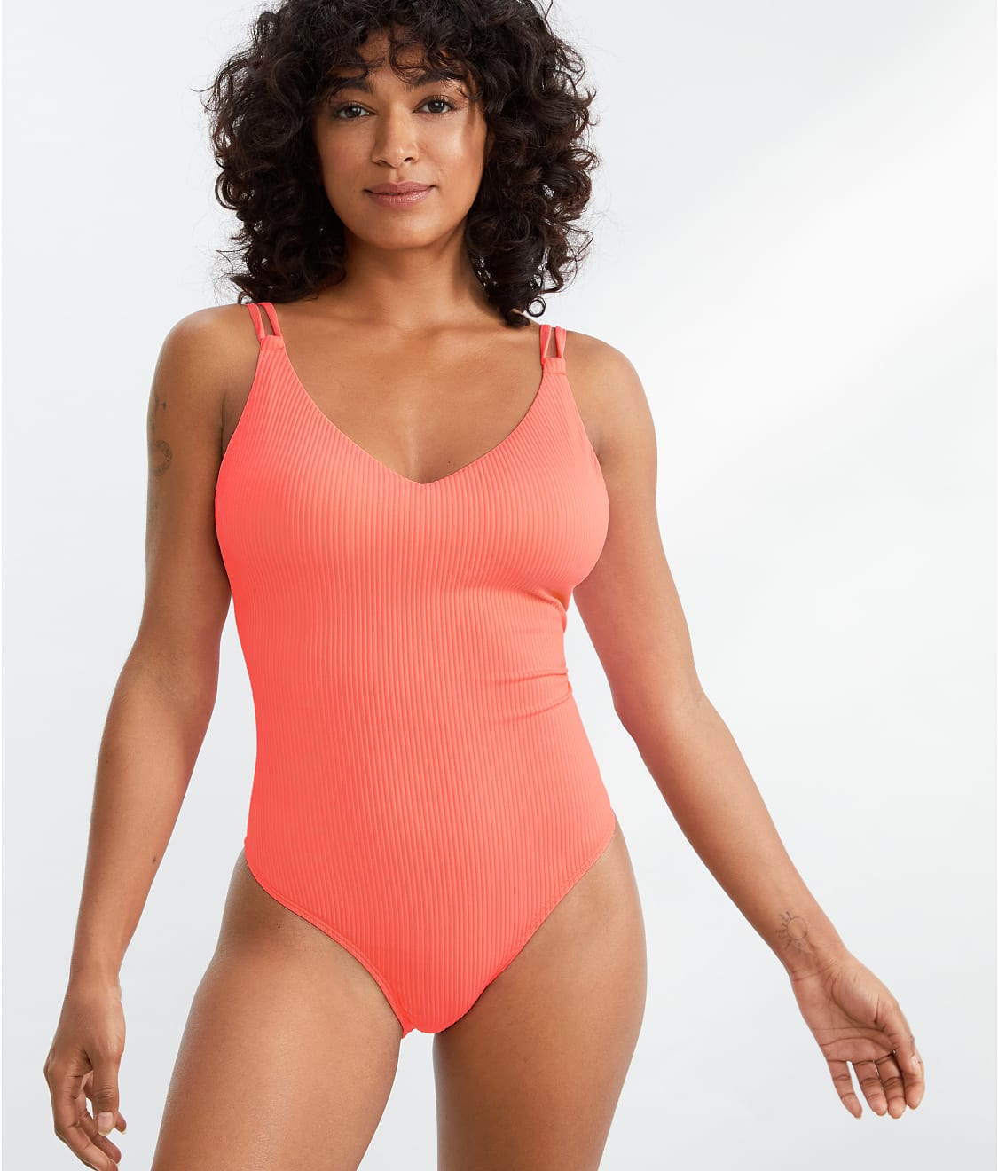 Sunsets: Neon Coral Veronica One-Piece 112-NEOCO