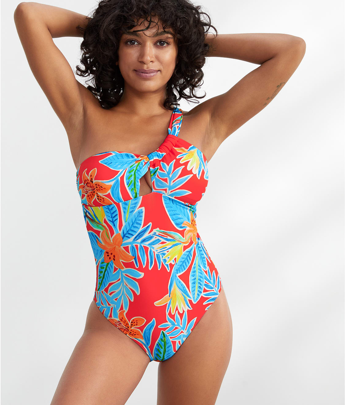 Sunsets: Tiger Lily Ginger One-Shoulder One-Piece 134-TIGLI