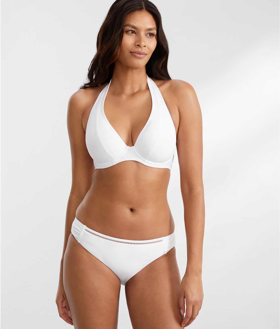 Sunsets: White Lily Muse Halter Bikini Top 51D-WHILI