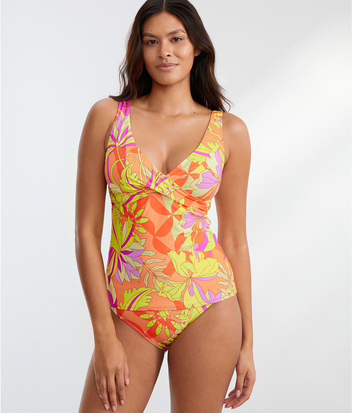 Sunsets: Palace Garden Elsie Underwire Wrap Tankini Top 738D-PALAC