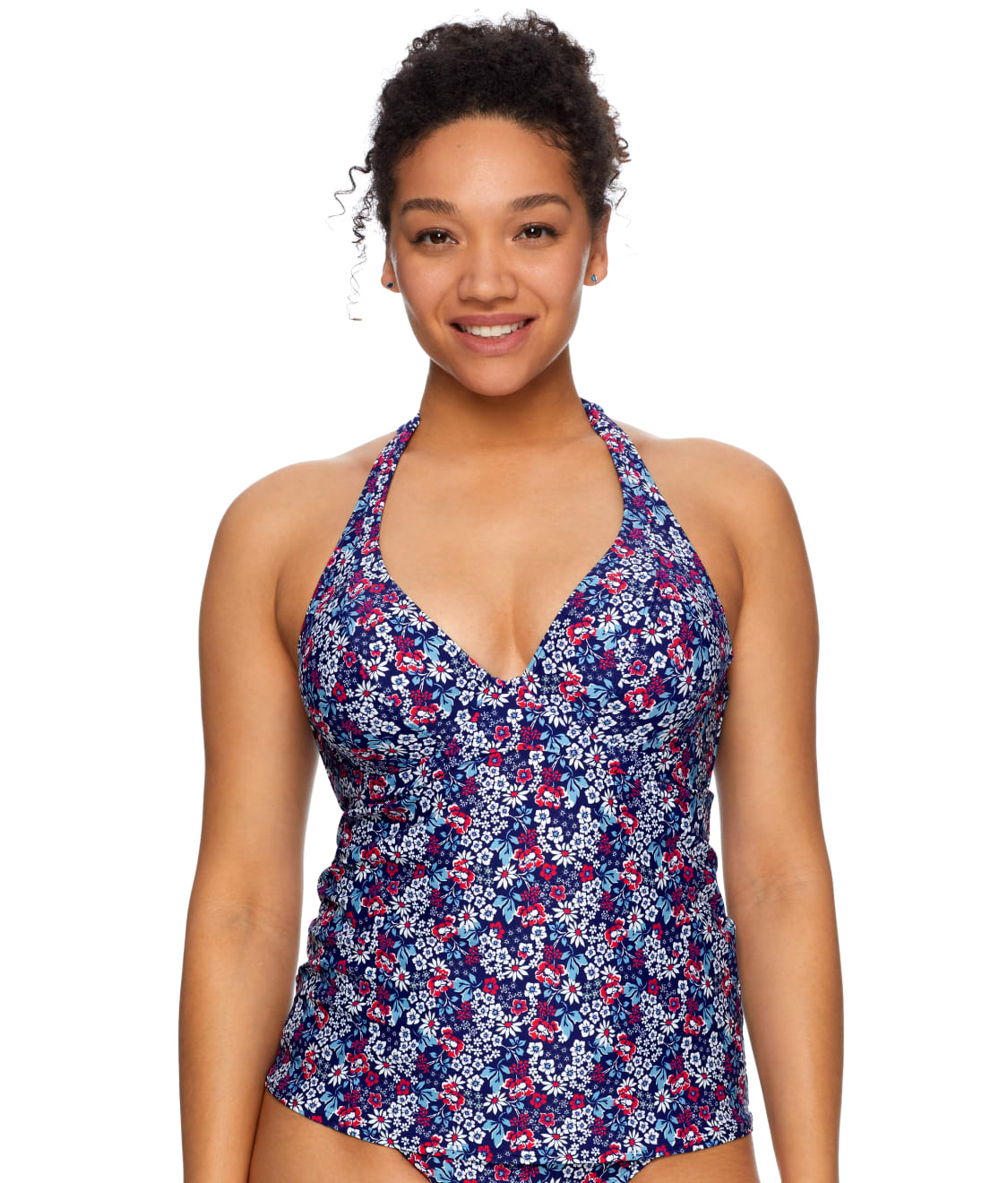 Sunsets: Amalfi Bloom Muse Halter Underwire Tankini Top 73D-AMABL
