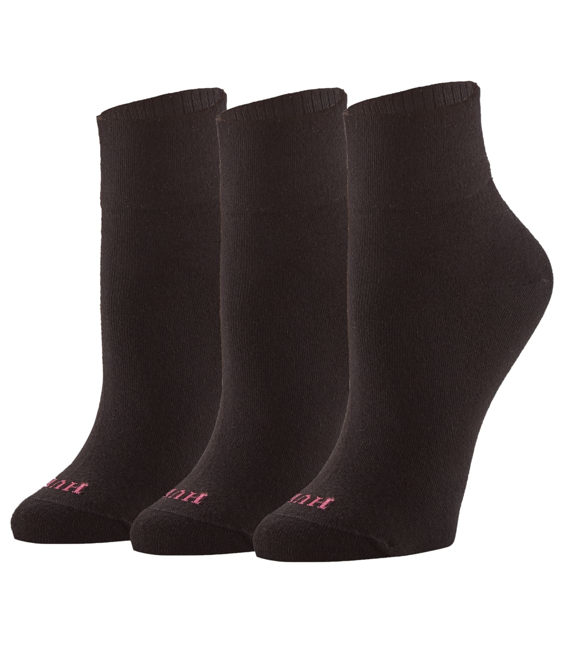 HUE: Cotton Body Ankle Socks 3-Pack 20738