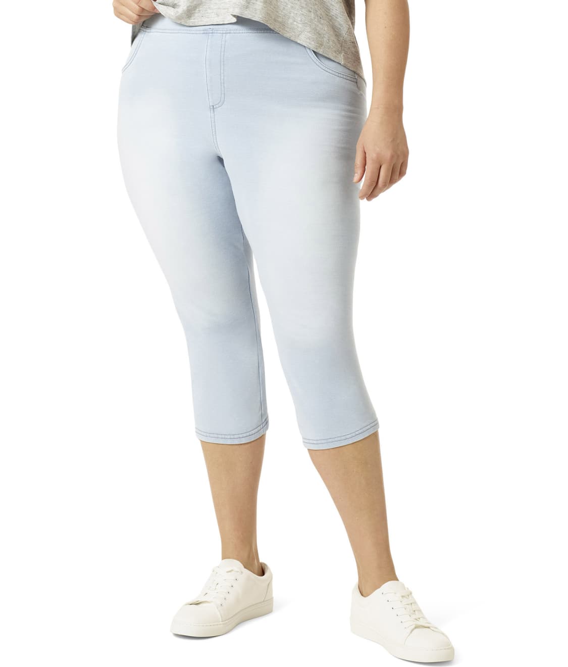 HUE Game Changer Denim High-Waist Capri 