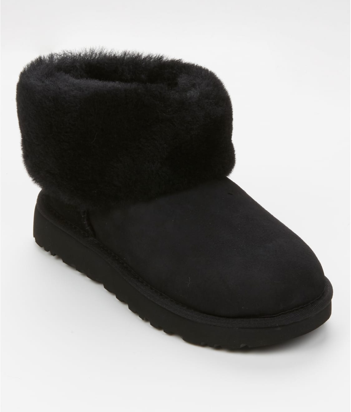 ugg classic mini fluff boot black