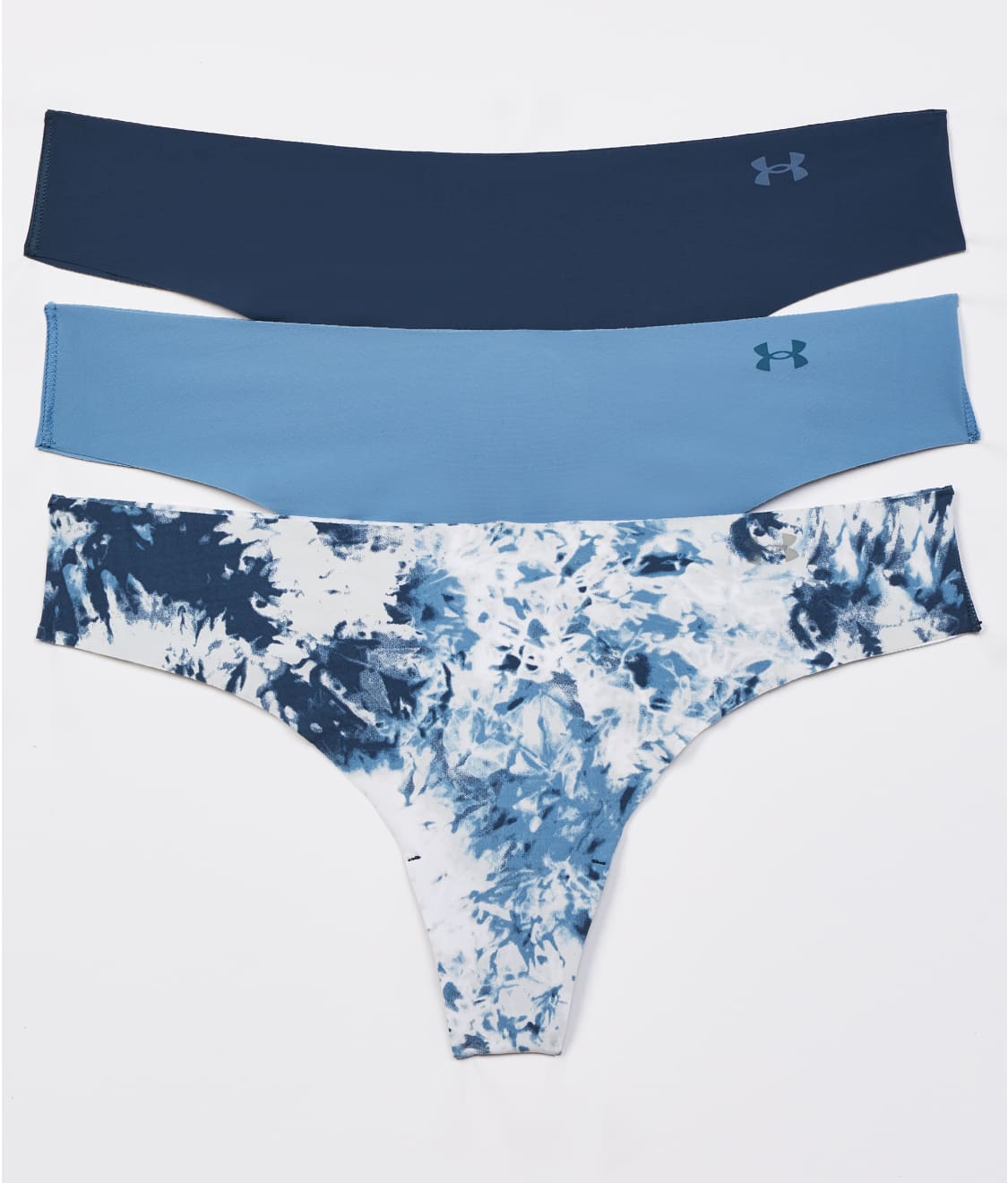 Under Armour 3 Pack Blue Pure Stretch Hipster Womens Size