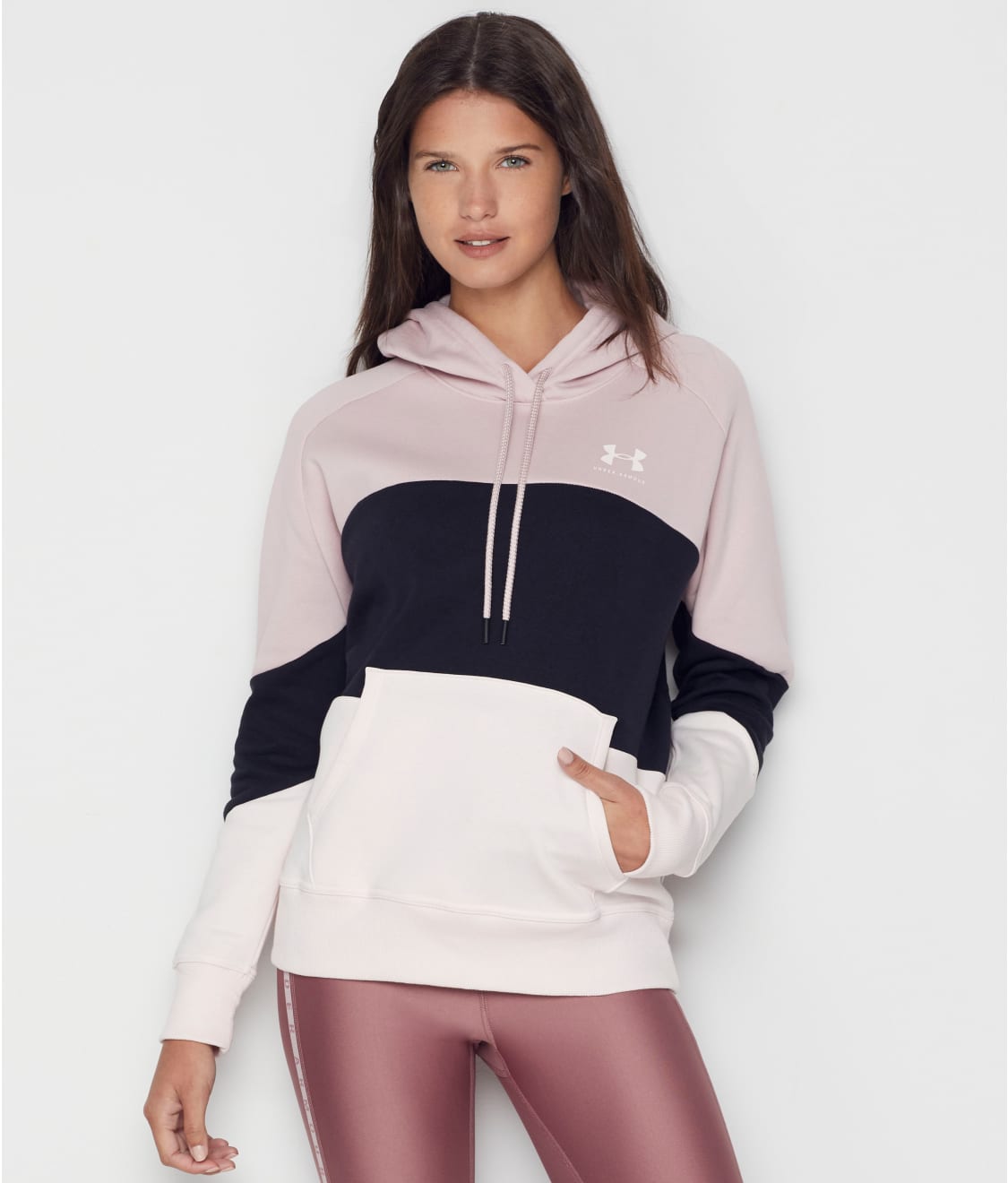 under armour color block hoodie