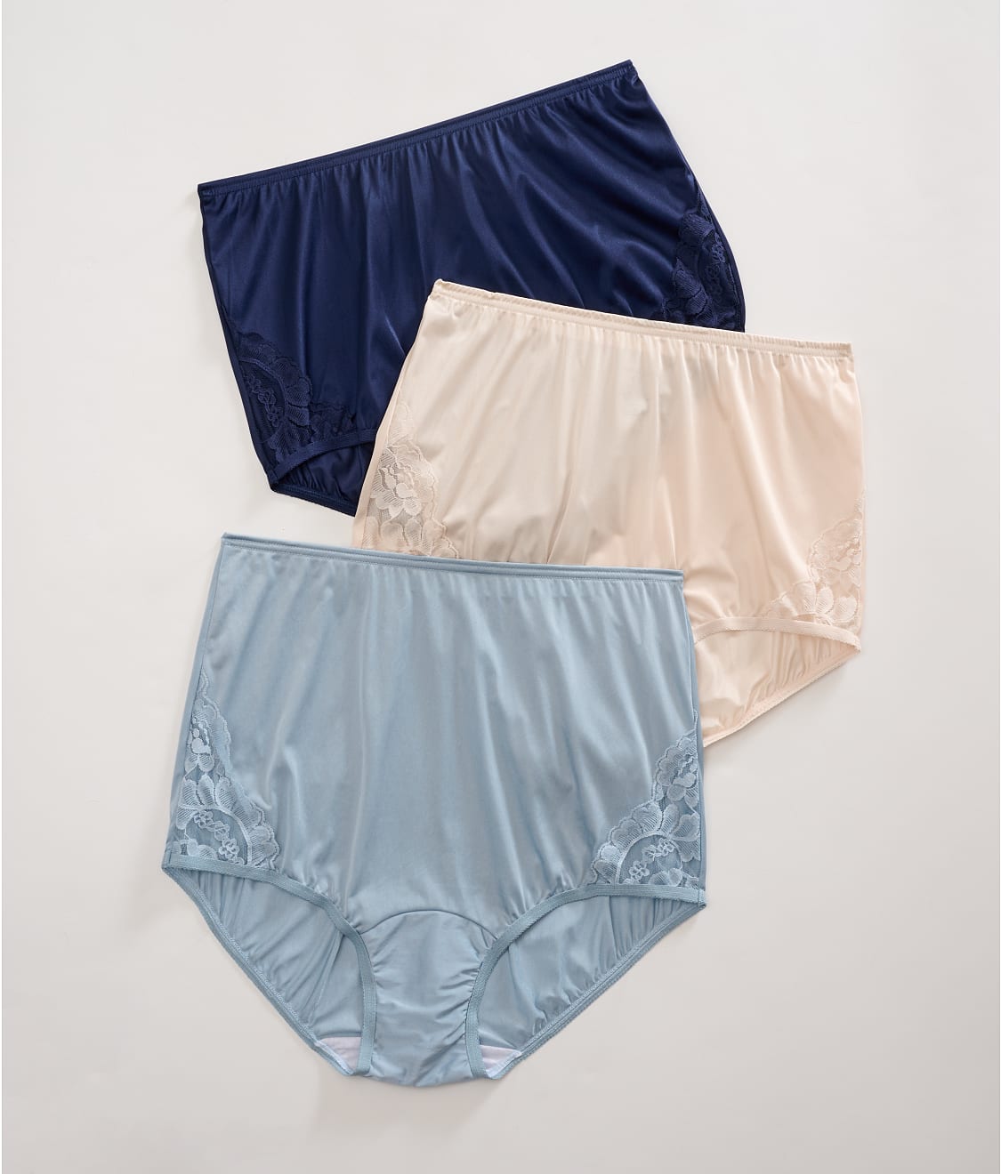 Vanity Fair® Lace Nouveau Nylon 3 Pack Brief Panty - 13011