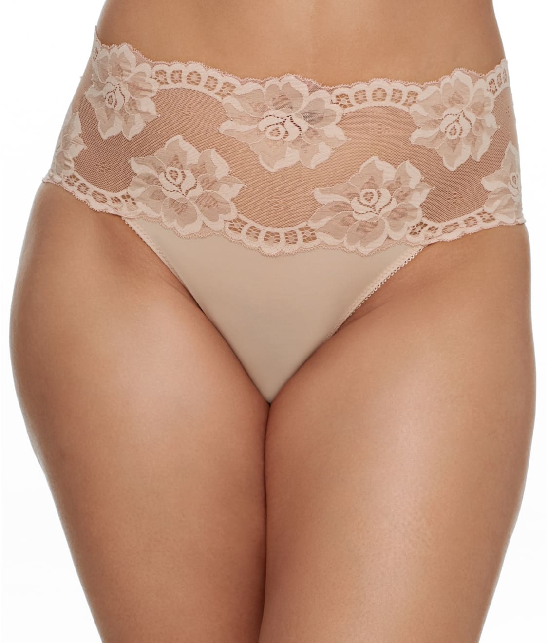  Lacy Line Sexy Lace Up Front Open Crotch Lace Panties